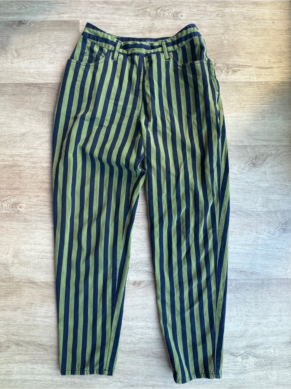Esprit vintage 80's 90's high waist striped ankle pants size 7/8 - Picture 1 of 9